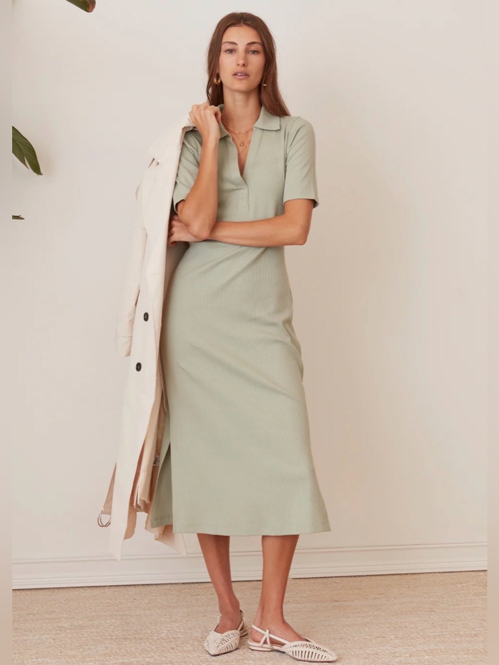 NWT Grey State Moma Rib Reina Dress